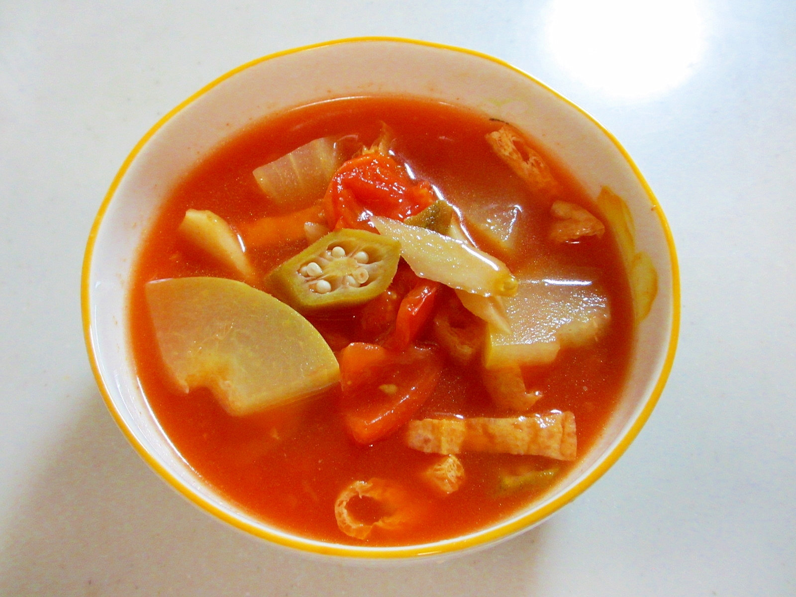 夏野菜の掃除に♪トマトスープ