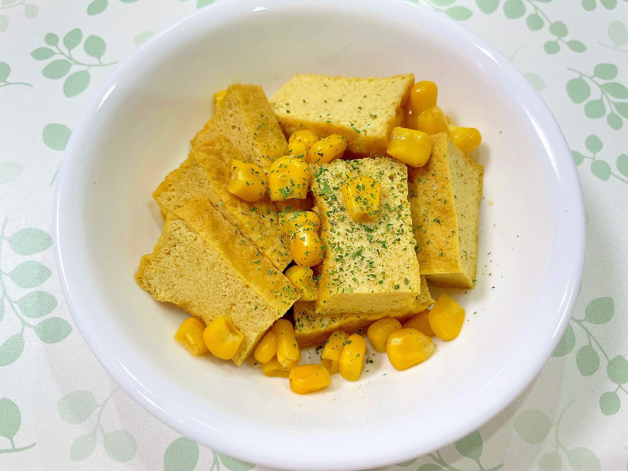 冷凍保存した厚揚げの和風カレー煮