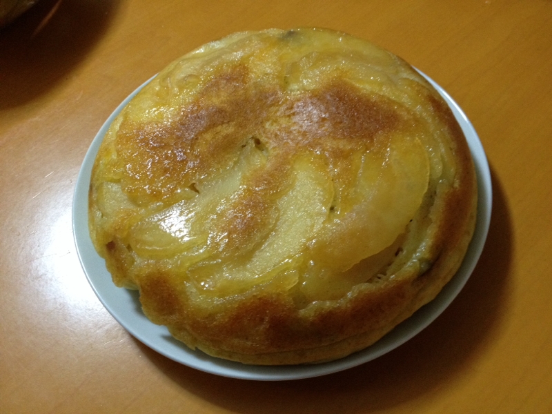 蒸しパン風☆林檎と芋の炊飯器ケーキ