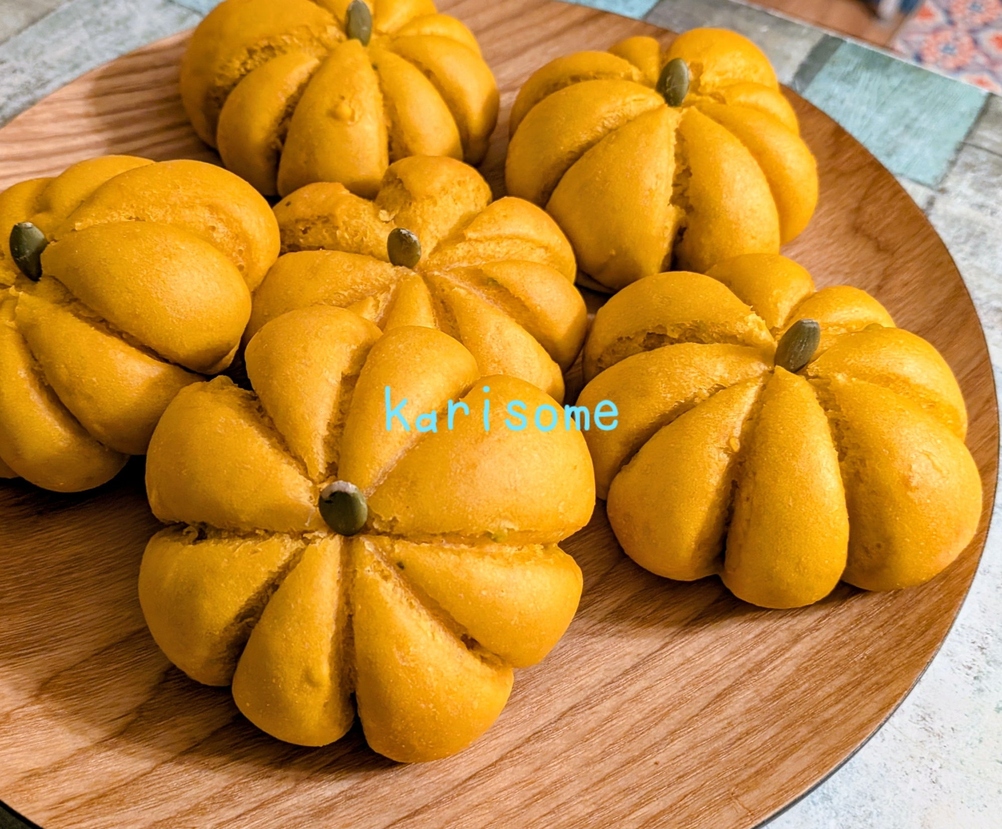 ムっチムチ♪♪かぼちゃのベーグル