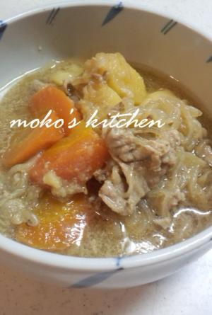 豚丼の残り汁が肉じゃがに変身ヾ(o・ω・)ノ