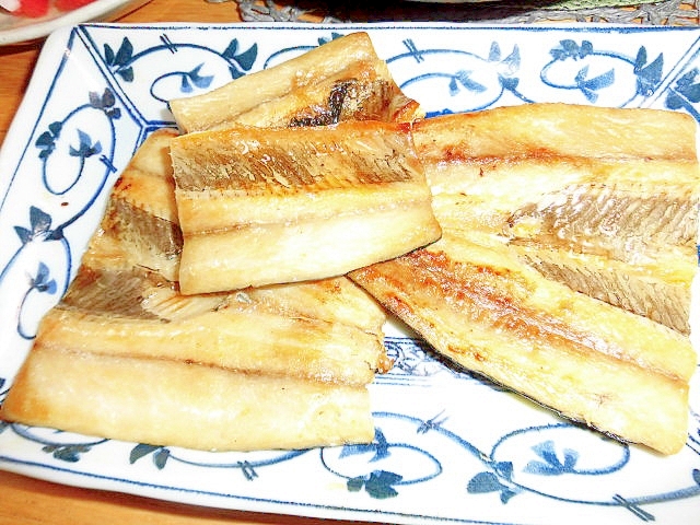 秋刀魚の開き味醂醤油フライパングリル