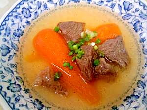 牛肉とにんじんで　和風ポトフ