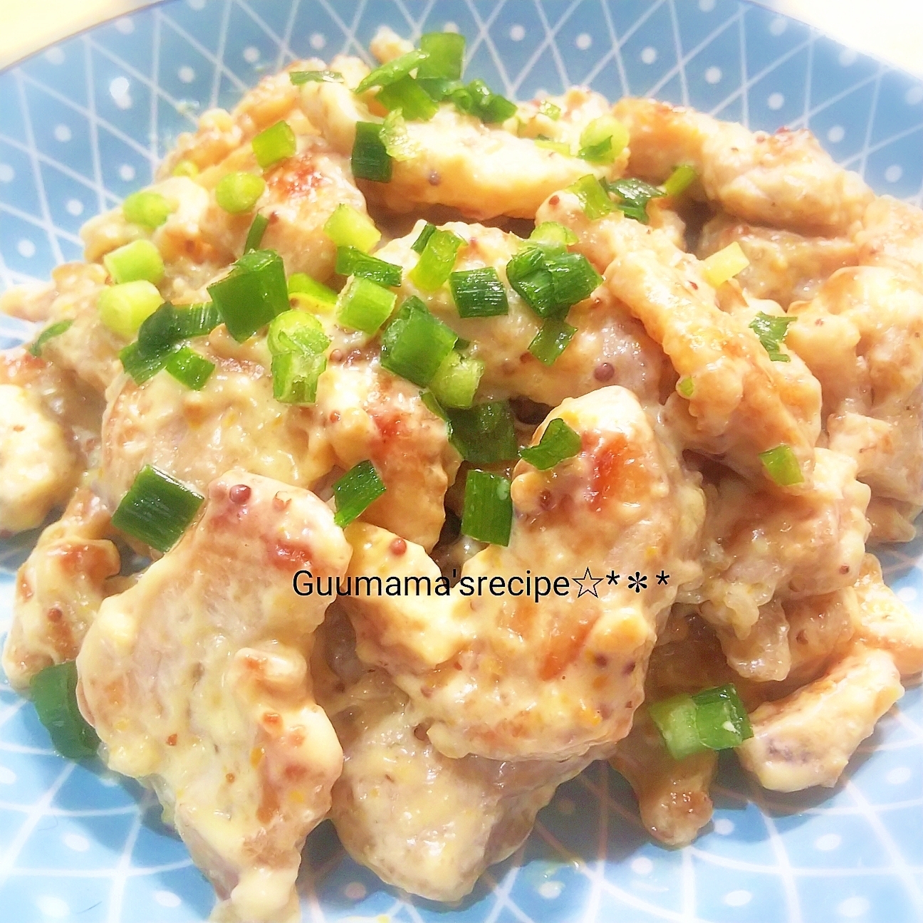 やみつき食感♡鶏むね肉とれんこんの粒マスタード和え