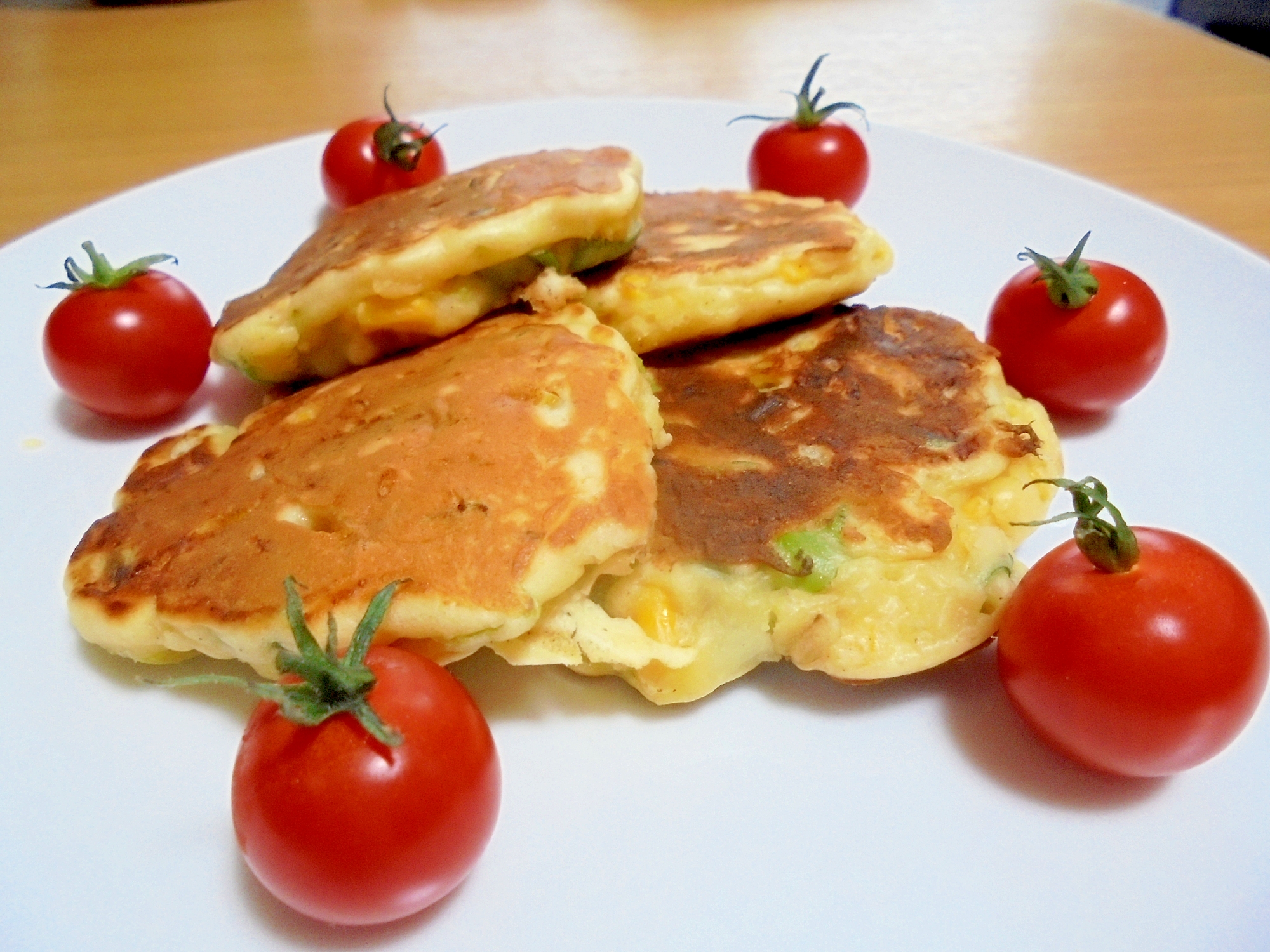 塩味☆お野菜のパンケーキ♪