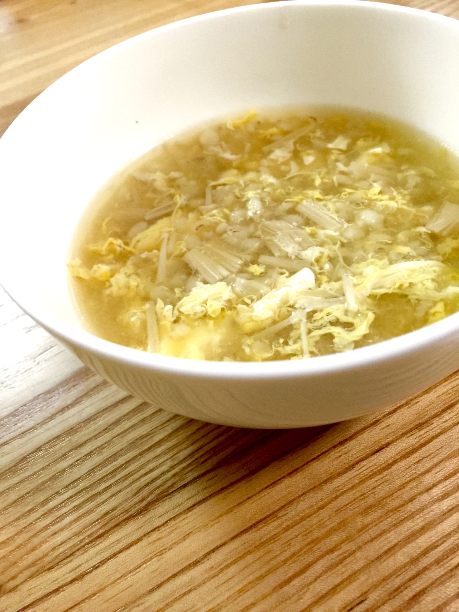流行りの大麦を使った簡単スープ