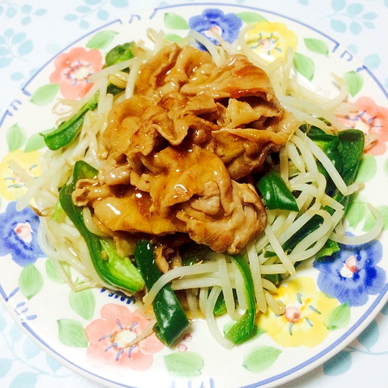 野菜たっぷり！豚の生姜焼き風味