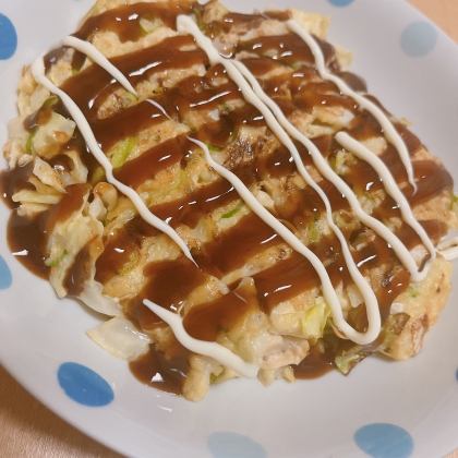 ふわふわして美味しかったです
キャベツと豆腐でヘルシーなのも嬉しいです✨