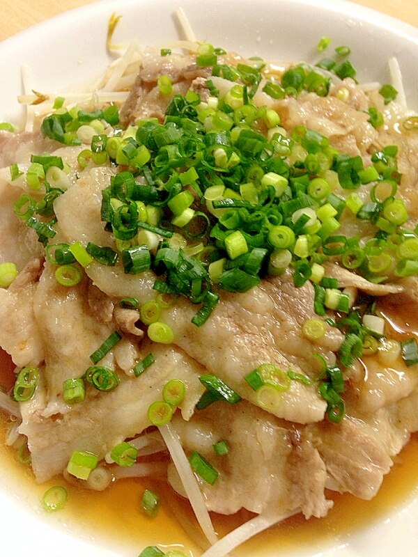 豚バラとモヤシのポン酢かけ レシピ 作り方 By お０り０べ 楽天レシピ