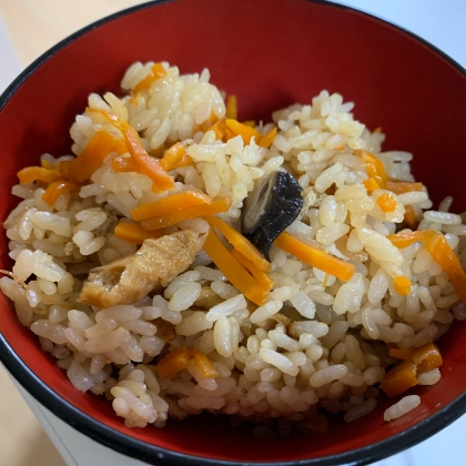 味付け油揚げで☆炊き込みご飯