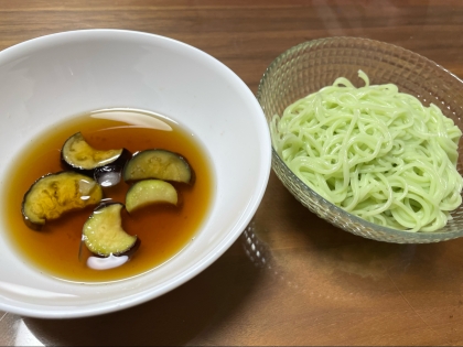 夏をのりきれ！【なすのつけ汁そうめん】