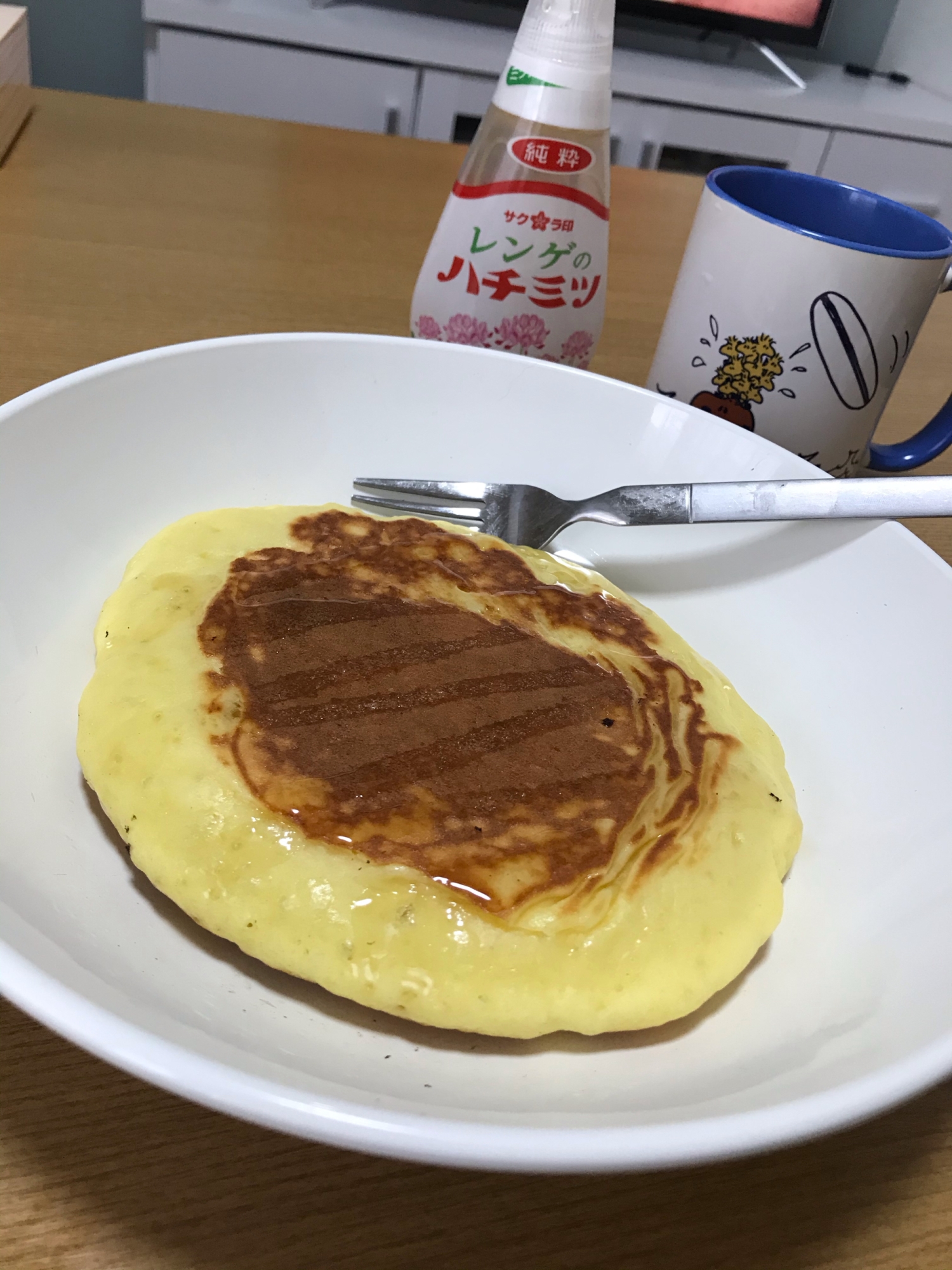 メレンゲなしで！簡単ふわふわホットケーキ♪