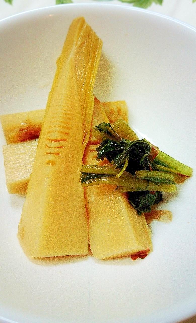 竹の子と蕗の葉の春煮物