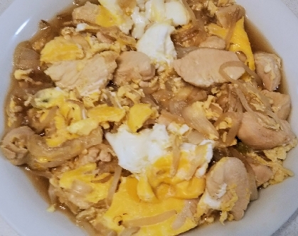 鶏胸肉と豆腐の卵とじ