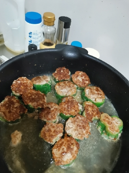おいしい～ピーマン肉詰め煮♡