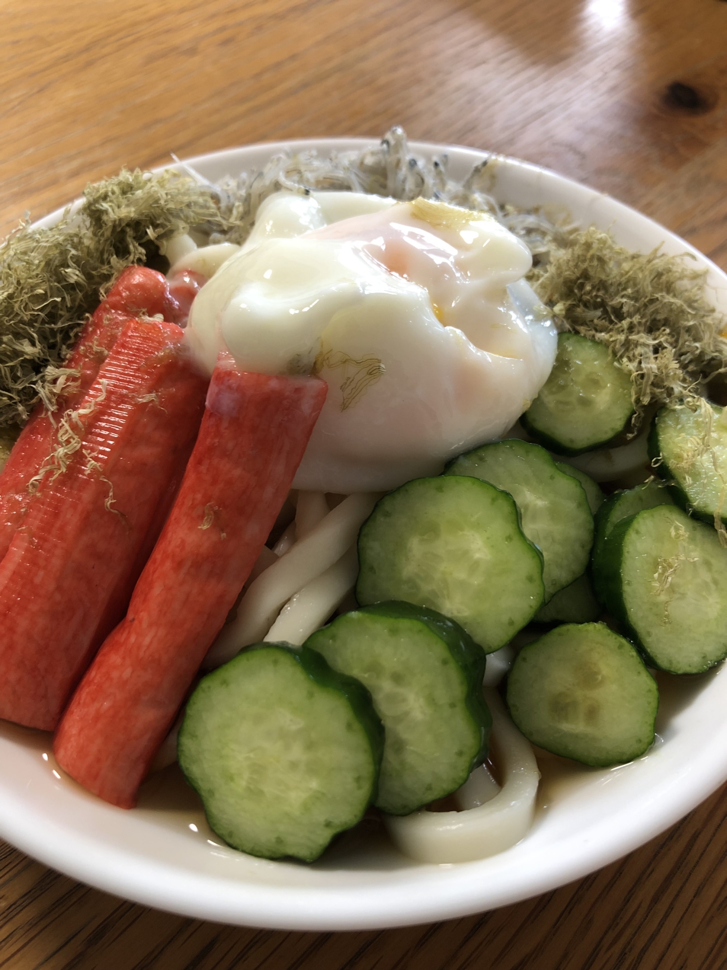 夏の簡単ランチ(^^)冷やしぶっかけうどん