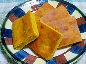 かぼちゃの煮物とhmで 簡単パンプキンケーキ レシピ 作り方 By Swimhiro10 楽天レシピ