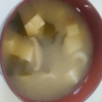 えのき絹ごし豆腐♪鰹風味お味噌汁✧˖°