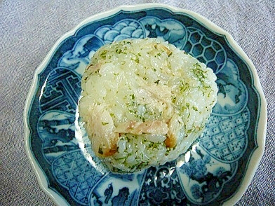 ❤　焼き鯖＆青のりのマヨおにぎり　❤