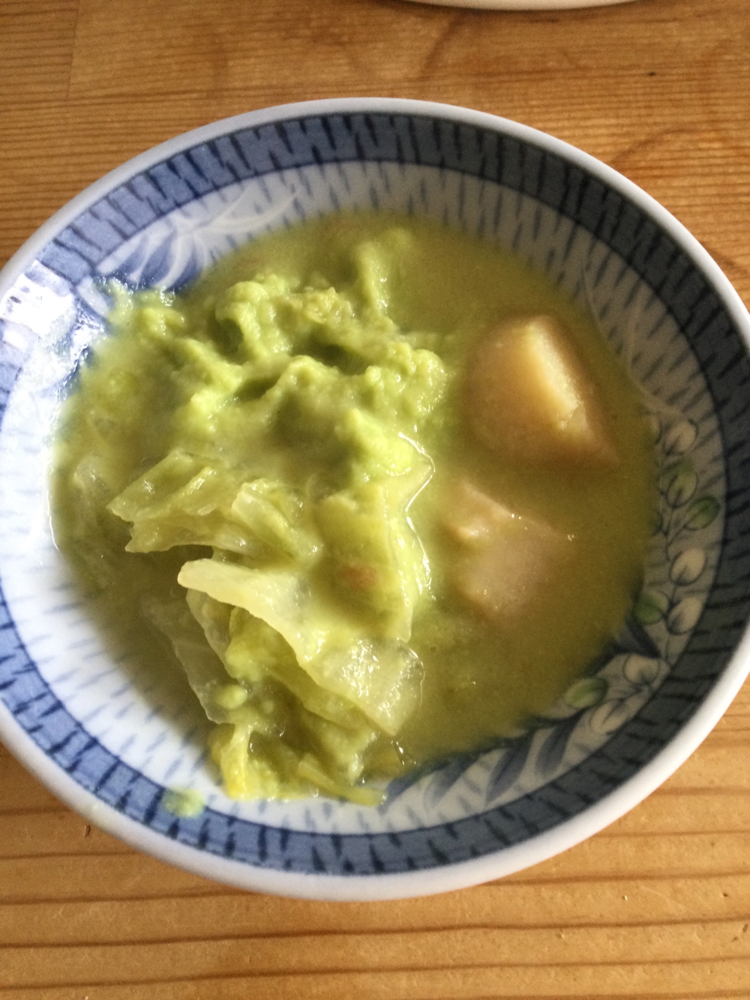 ホタテ貝柱レタス裏ごし枝豆の煮物♪