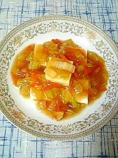 優しい味☆野菜あんかけ豆腐☆