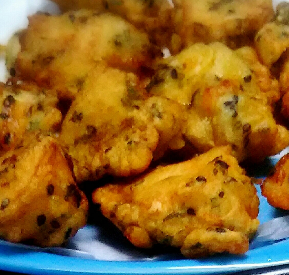 ごまと春菊で味付け！から揚げ