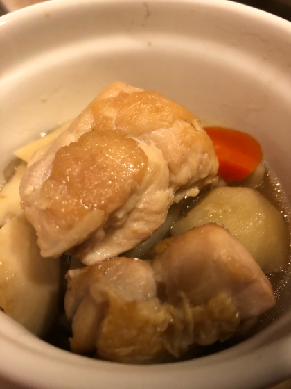 里芋と鶏肉の煮物は、定番の日本の味でした。
ありがとうございました。