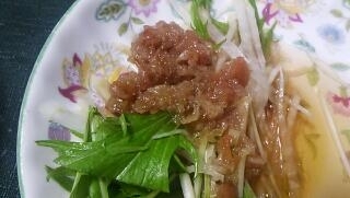 水菜・大根・玉ねぎのシャキシャキ梅サラダ