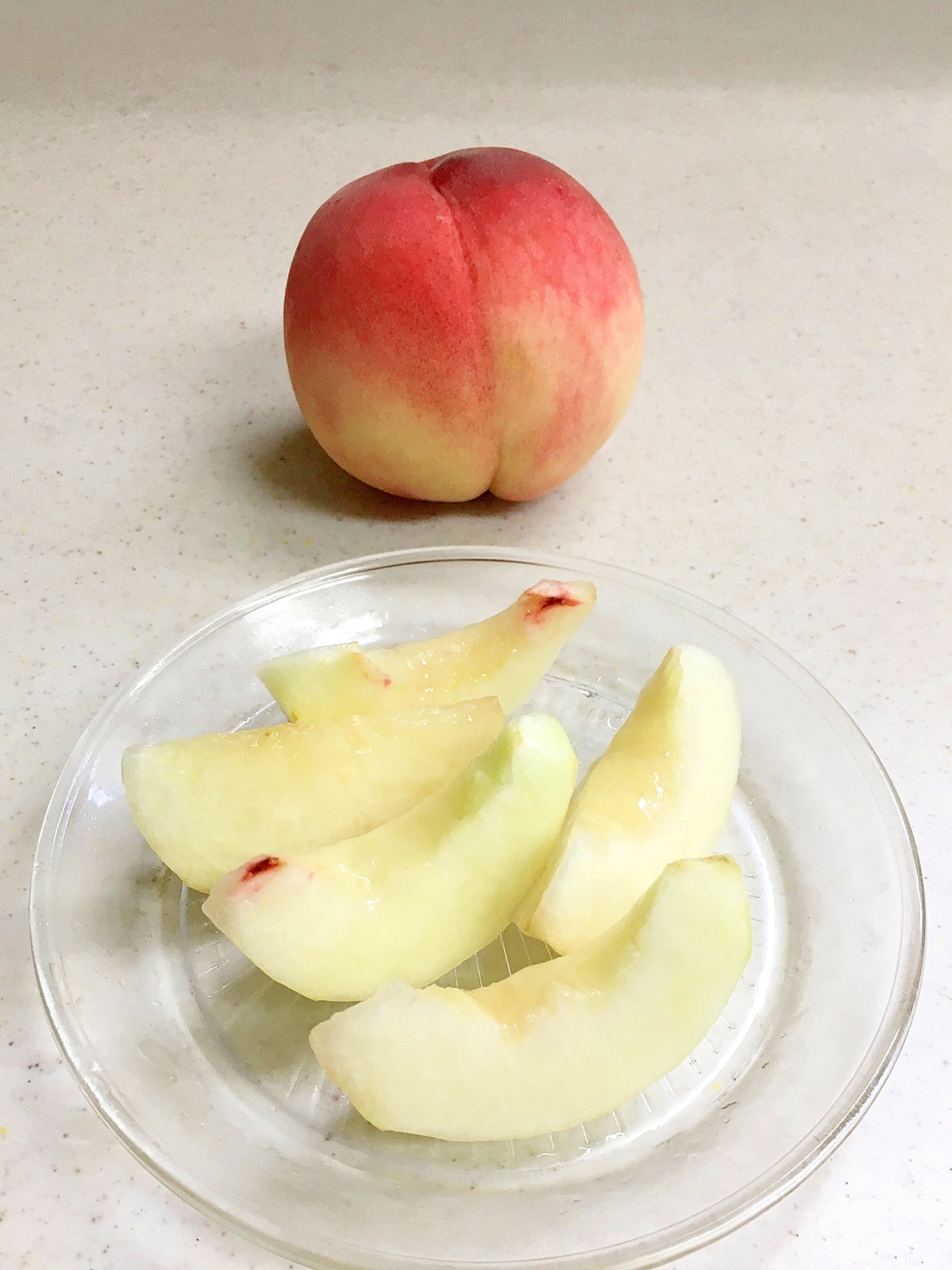 桃やリンゴの変色防止 レモンスプレーとナパージュ