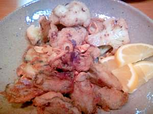 牡蠣とカリフラワーのガーリックオイル焼き