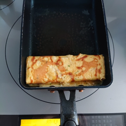 青海苔となめ茸の玉子焼き