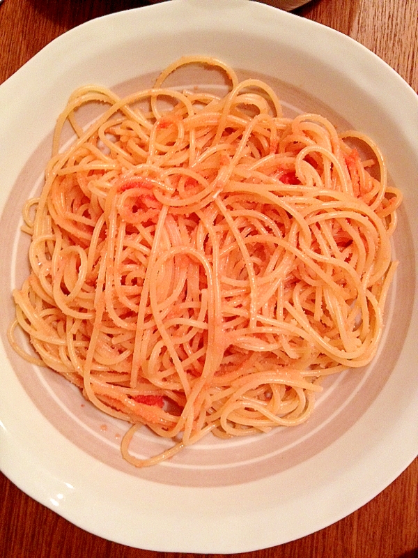 材料コレだけ！シンプルな明太子パスタ