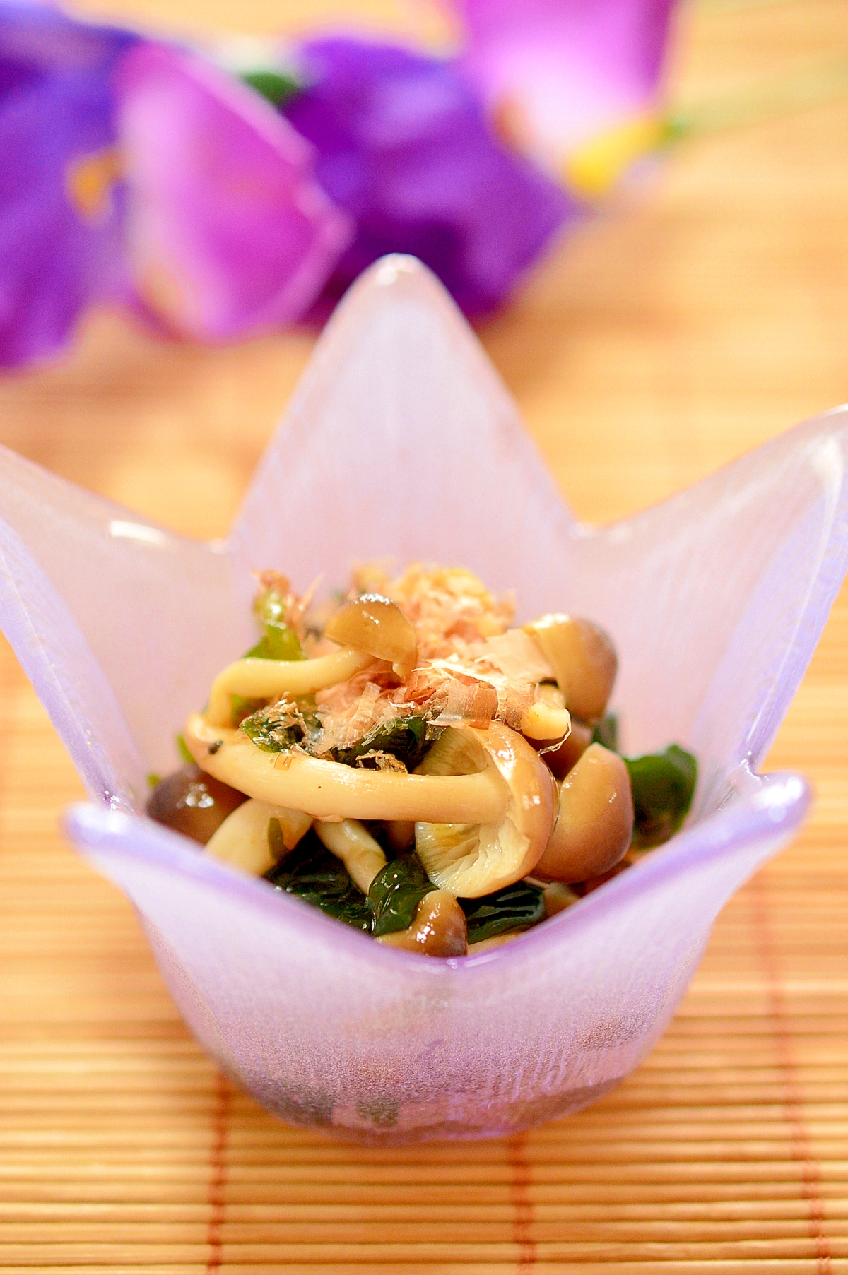 ヘルシー♪わかめとしめじの☆梅ポン和え