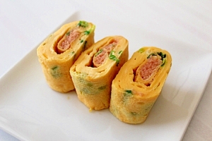 お弁当の定番☆ 明太子の卵焼き