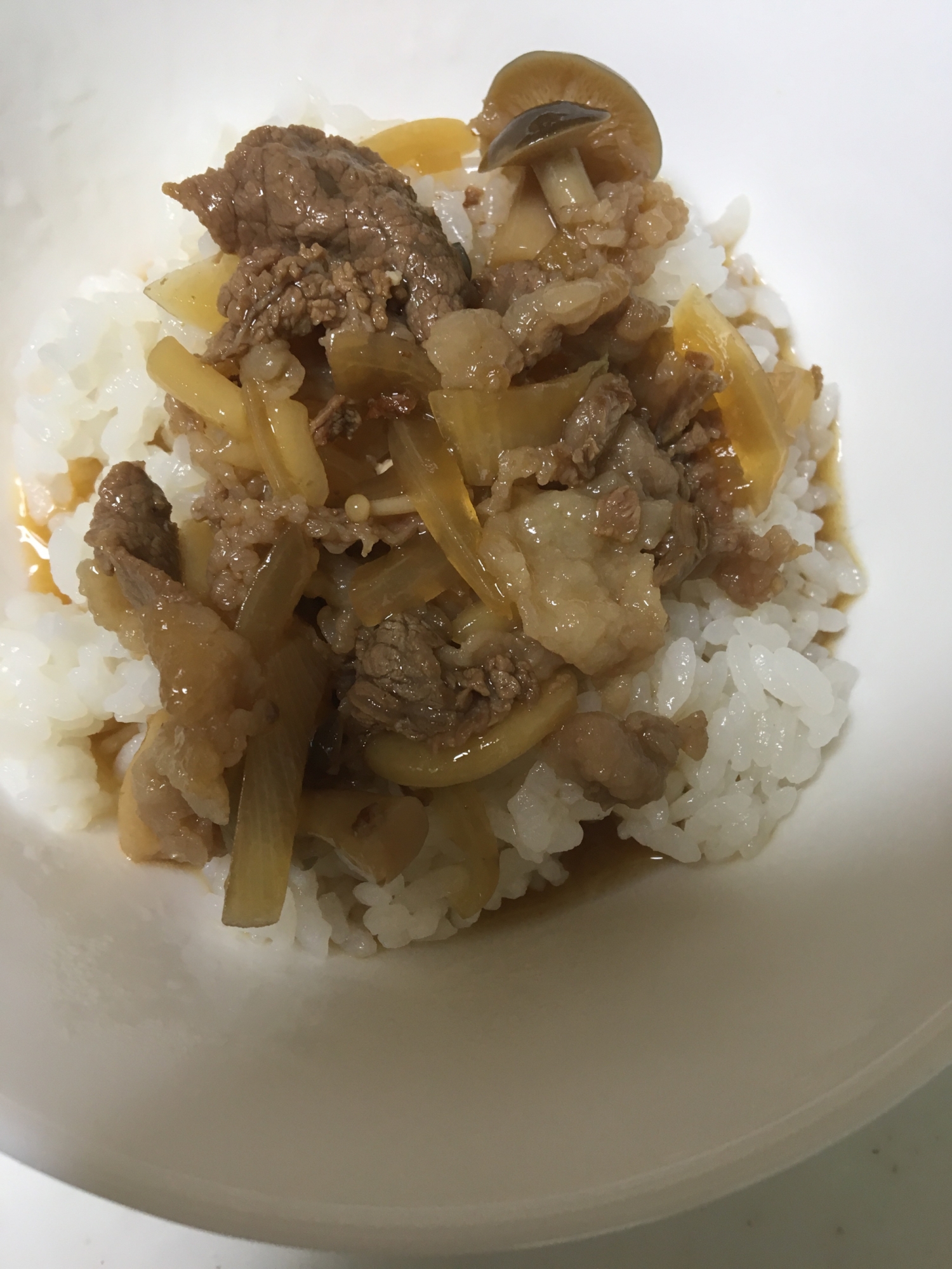 しめじ入り☆牛丼(^ ^)