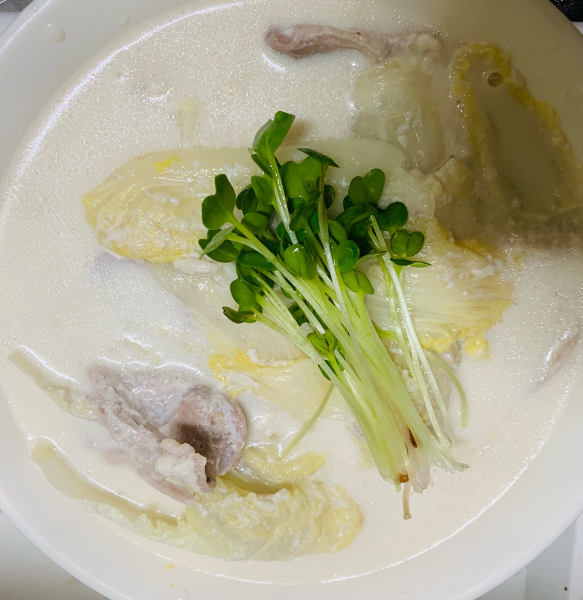 白菜と豚肉の牛乳ミルフィーユ鍋 レシピ 作り方 By Brownycat 楽天レシピ