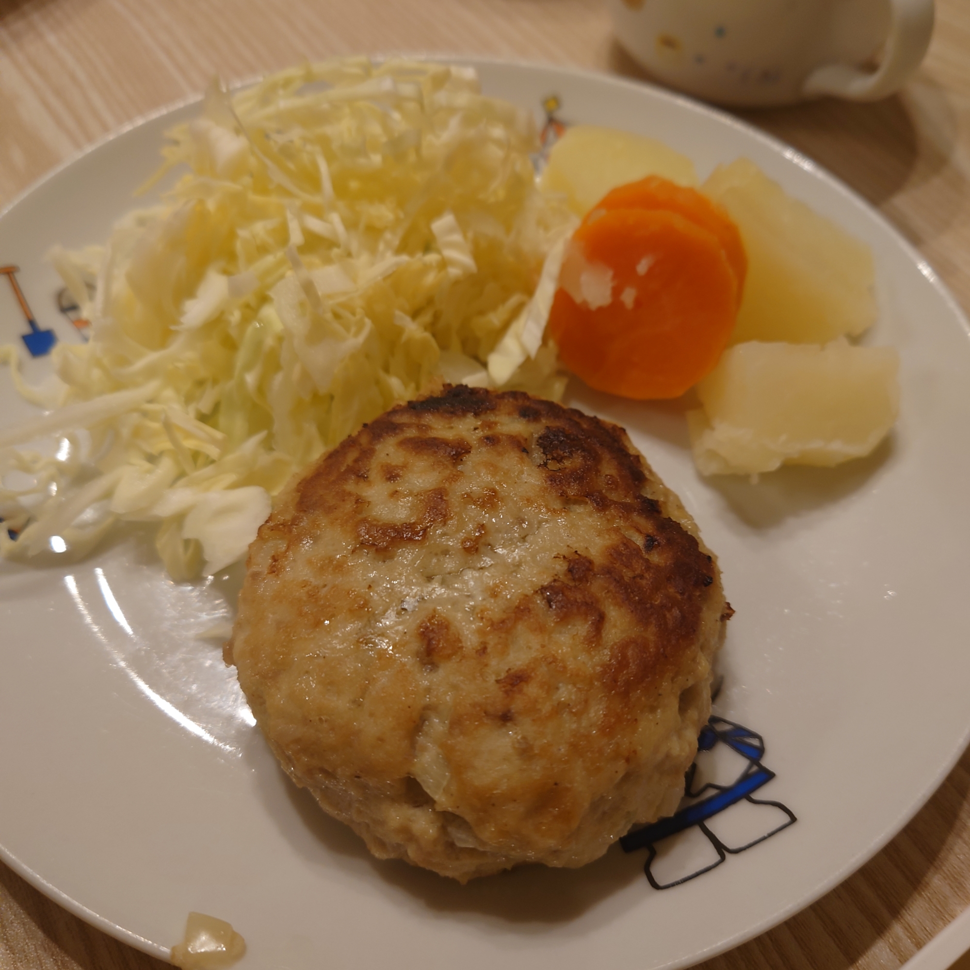 フライパンで混ぜる豆腐ハンバーグ【夜ご飯】