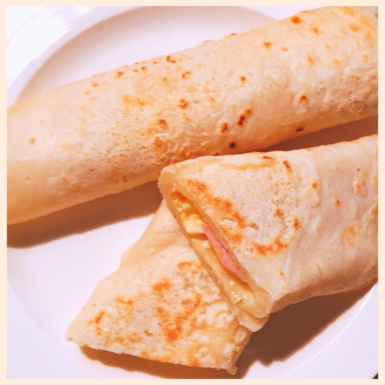 簡単 もちもちブリトー トルティーヤ 生地レシピ レシピ 作り方 By ダイエット中サラダママ 楽天レシピ