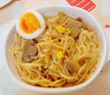 あさりときのこのクリームパスタ