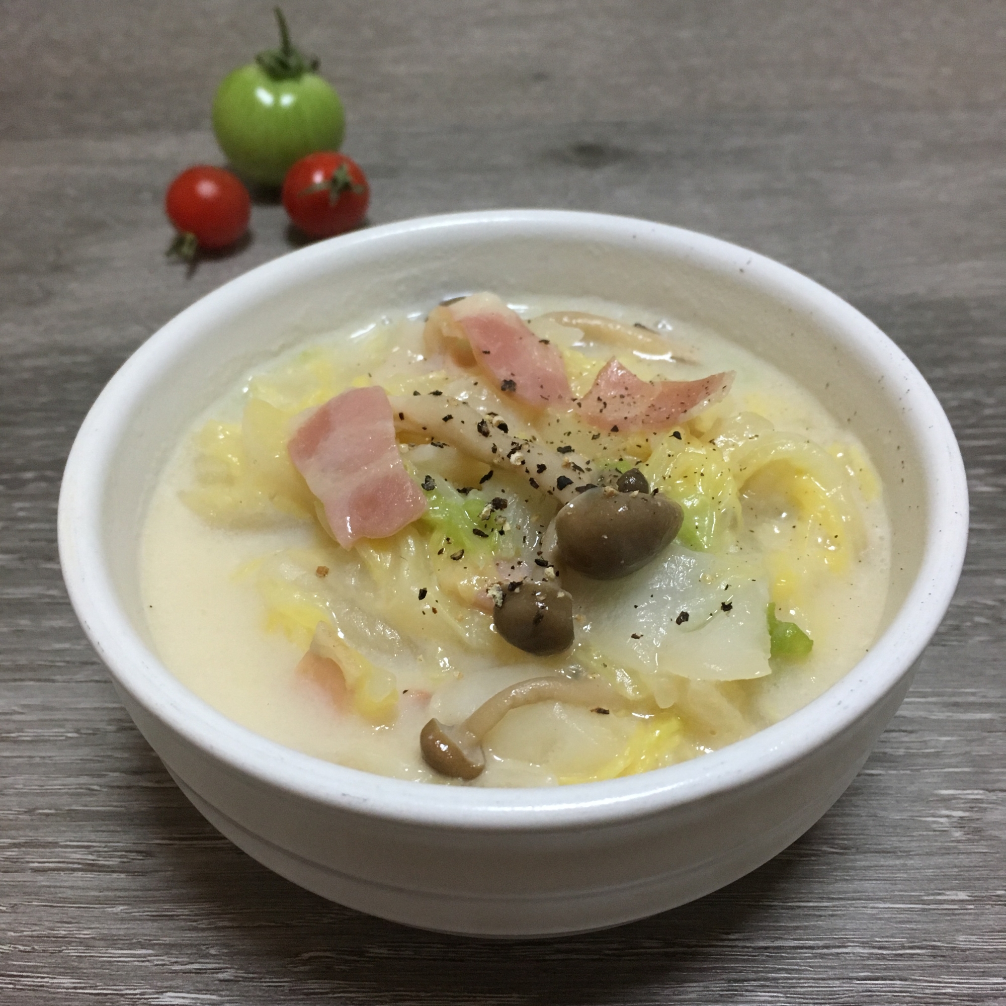 白菜としめじのクリーム煮♪