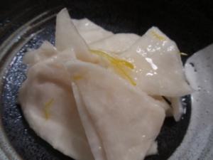 手作り!大きな蕪で柚子入り千枚漬け~♪