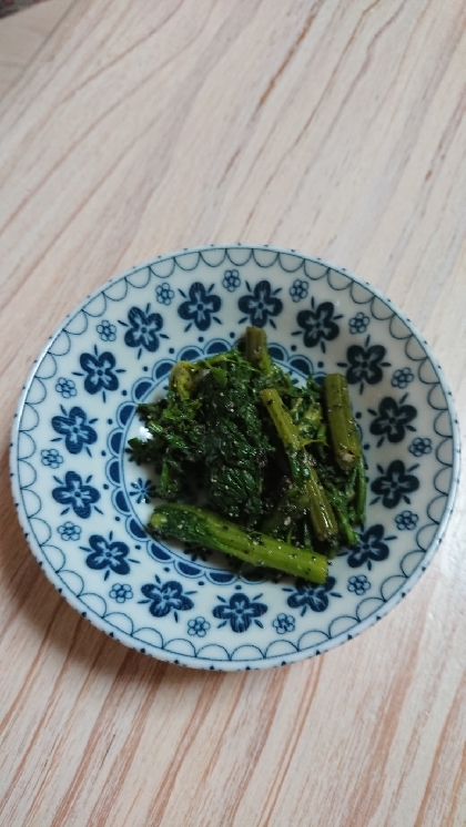 電子レンジで！春菊のゴマ和え