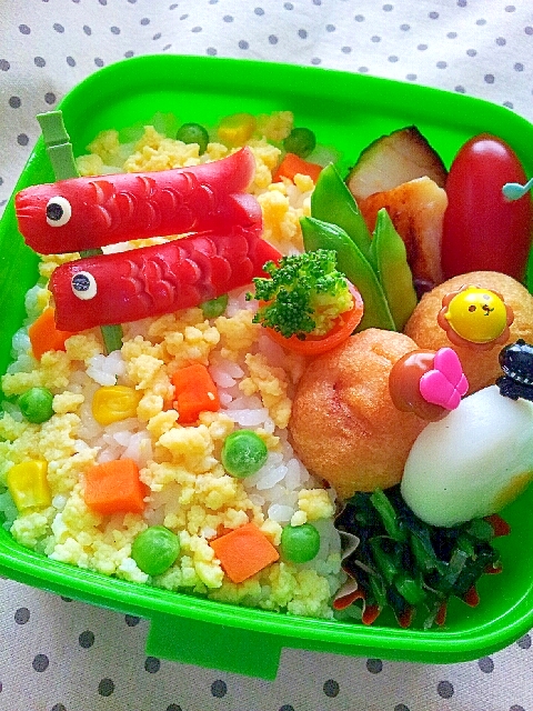 ✿ウインナーで❤こいのぼり弁当