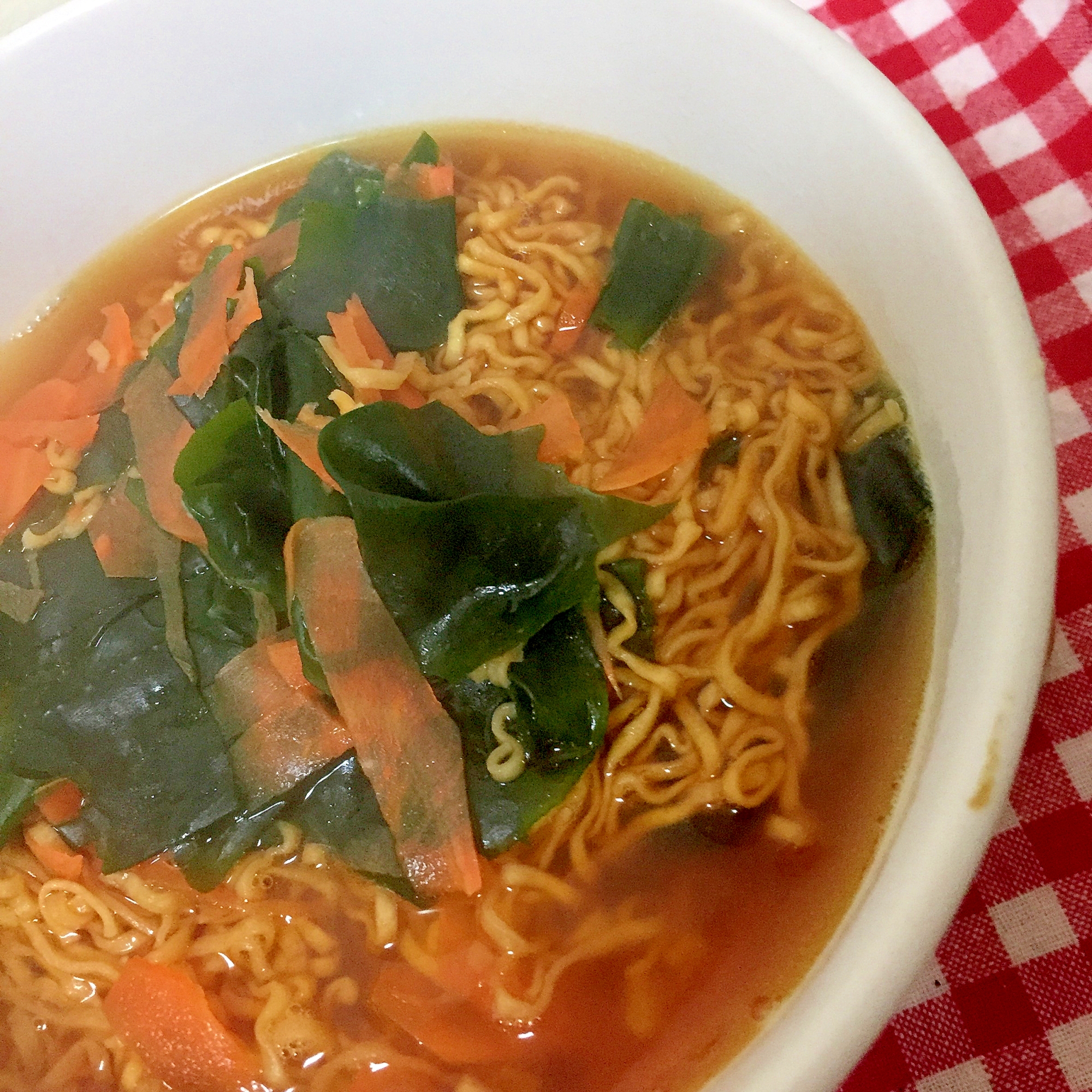 わかめと人参のラーメン☆彡