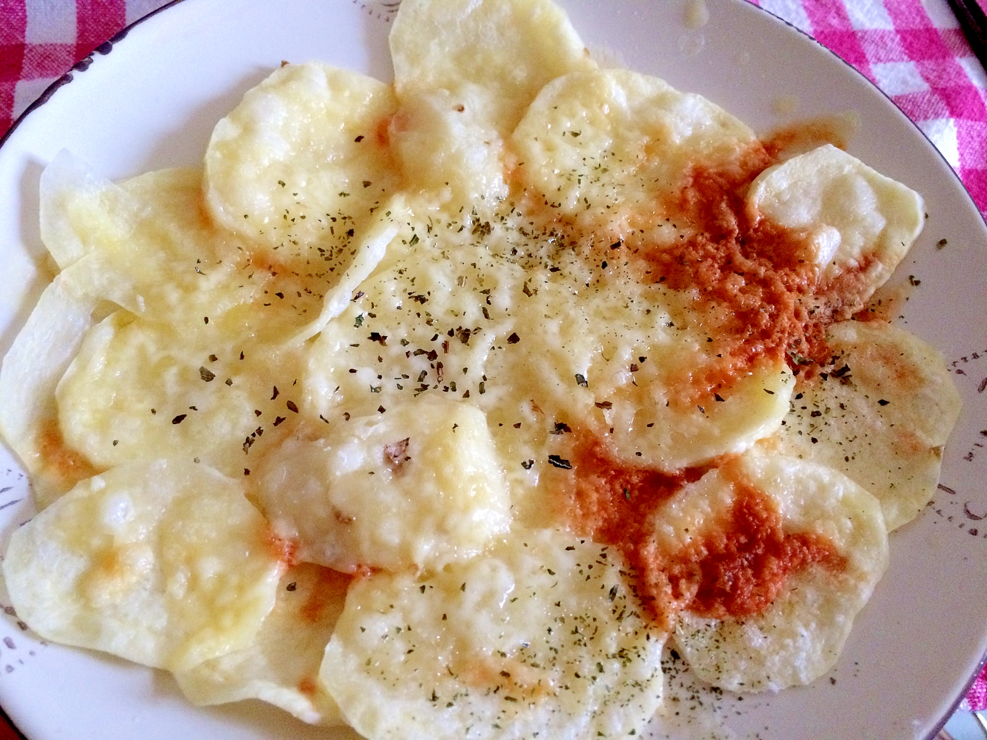 レンジで簡単！カリカリ♡じゃがいもチーズ焼き