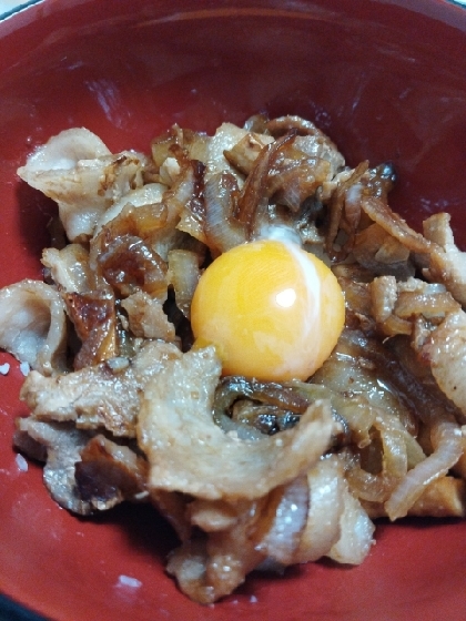 10分で夕飯完成☆月見豚丼☆