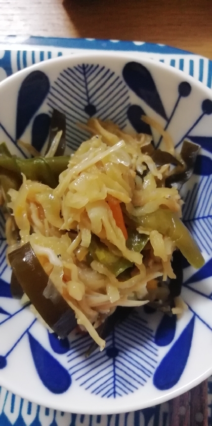 切り干し大根と細切り昆布の炒め煮♪ご飯進みますよ