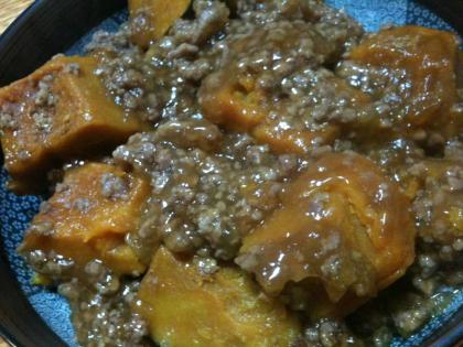 簡単★南瓜のひき肉煮★ご飯に合う！
