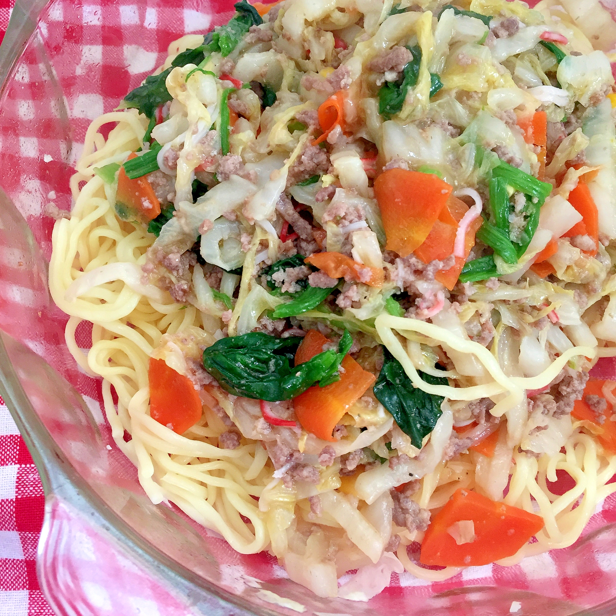 野菜たっぷりのあんかけ焼きそば☆