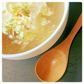 春雨と豆腐のあったかスープ